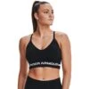 Under Armour Women's UA Seamless Sports Bra Black / Halo Gray -Outdoor Clothing Store s7.v5 1357719 001 fc md