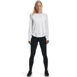 Under Armour Women's UA Motion Full-Length Leggings Black / Jet Grey -Outdoor Clothing Store s7.v5 1361109 003 fsf