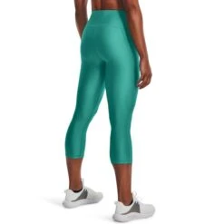 Under Armour Women's HeatGear® Armour No-Slip Waistband Capri Leggings Neptune / Sea Mist -Outdoor Clothing Store s7.v5 1365334 369 bc