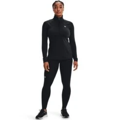 Under Armour Women's UA Authentics ColdGear® Quarter Zip Top Black / White 10 Under Armour Women's UA Authentics ColdGear® Quarter Zip Top Black / White -Outdoor Clothing Store s7.v5 1368699 001 fsf