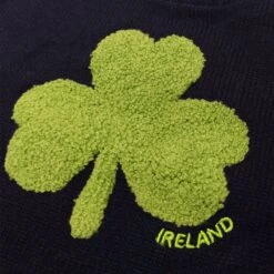 Trad Craft Kids' Shamrock Jumper Navy Knit Emerald -Outdoor Clothing Store t7467 03
