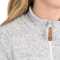 Trespass Women's Tenderness Half Zip Fleece Grey Marl -Outdoor Clothing Store tenderness faflcatr0001 grm m06