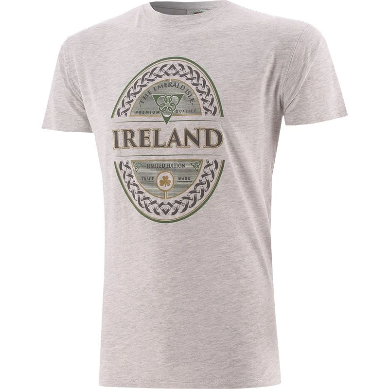 Trad Craft Men's Ireland Classic T-Shirt Grey Marl 3 Trad Craft Men's Ireland Classic T-Shirt Grey Marl