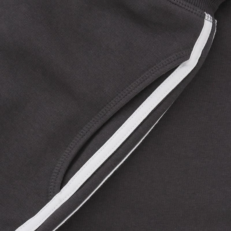Kids' Trigger Fleece Skinny Tracksuit Bottoms Dark Grey / White 7 Kids' Trigger Fleece Skinny Tracksuit Bottoms Dark Grey / White - Image 5