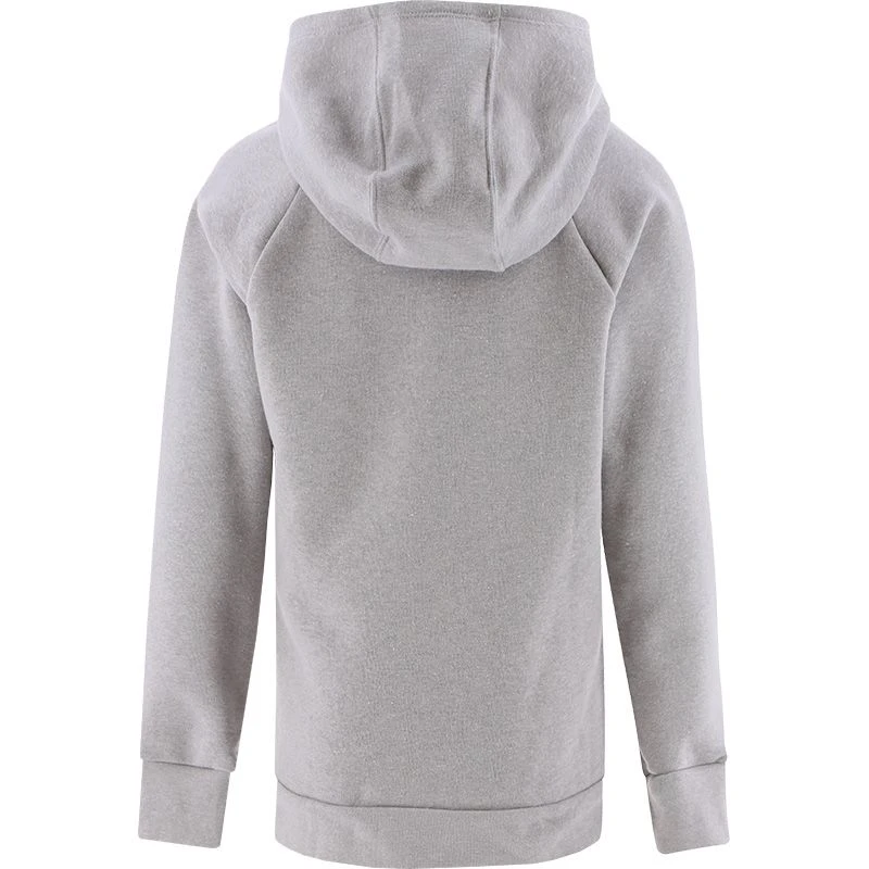 Under Armour Kids' Rival Fleece Logo Hoodie Mod Gray Light Heather / Purple Zest 4 Under Armour Kids' Rival Fleece Logo Hoodie Mod Gray Light Heather / Purple Zest - Image 2