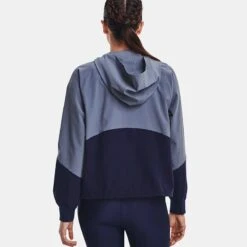 Under Armour Women's Women's Woven Full Zip Jacket Aurora Purple / Midnight Navy / Midnight Navy -Outdoor Clothing Store v5 1369889 767 bc