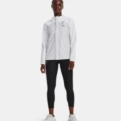 Under Armour Women's UA Stormproof Cloudstrike 2.0 Jacket White / Halo Grey -Outdoor Clothing Store v5 1374645 100 fsf