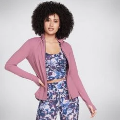 Skechers Women's Go Walk Mesh Jacket Dark Mauve -Outdoor Clothing Store w03ja158 dkmv d